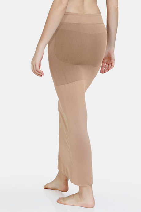 Zivame All Day Flared Mermaid Reversible Saree Shapewear - Violet Indigo N Toasted Almond — image 5